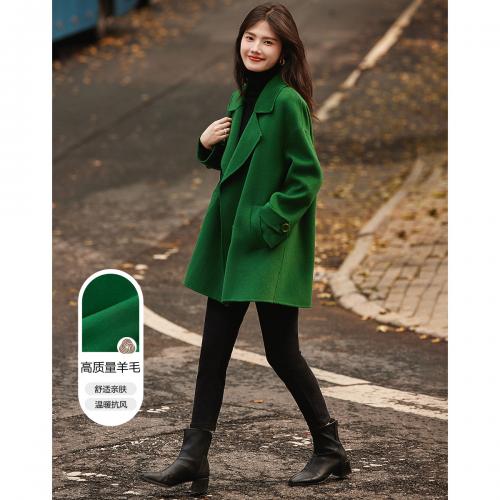 翻领双面呢大衣