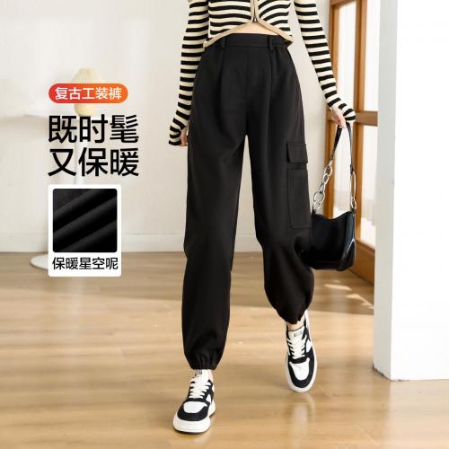 百搭工装束脚裤