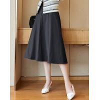 【金属装饰】春秋季款通勤风扣畔装饰百搭中长半身裙