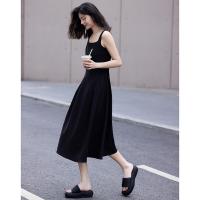 德玛纳法式黑色连衣裙女士新款秋季气质高级感小个子显瘦裙子