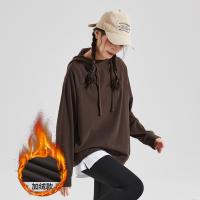 2023秋冬新款女连帽长袖卫衣百搭减龄时髦韩版学院风潮流