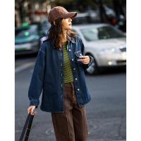 【随性风牛仔外套】摩登贴袋宽松挺括造型感舒适休闲显瘦丹宁上衣
