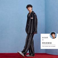 yso【酷猫系列】睡衣情侣款秋冬珊瑚绒加厚男女款可外穿家居服D