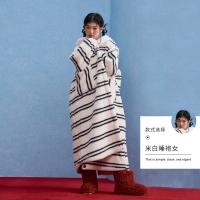 yso【史努比系列】睡袍情侣款秋冬加绒加厚保暖高级感男女家居服D