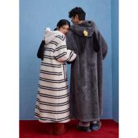 yso【史努比系列】睡袍情侣款秋冬加绒加厚保暖高级感男女家居服D