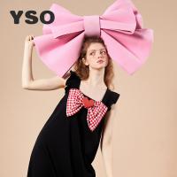 yso【礼物系列】连体睡衣女夏季睡裙春夏蝴蝶结可爱棉感家居服女