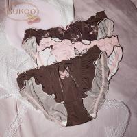 Gukoo/果壳内裤女春夏蝴蝶印花新款性感纯棉裆女士三条装内裤组合