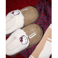 【HelloKitty联名】拖鞋女秋冬厚底增高可外穿毛毛拖鞋