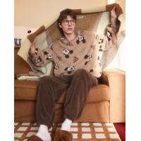 【米奇家族】睡衣男冬季厚款北极绒保暖柔软手感家居服套装可外穿