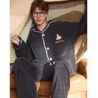 【原创派对小狗】睡衣男士冬季长袖简约可外穿加绒加厚家居服套装