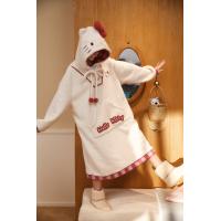 【Gukoo果壳】HelloKitty系列连帽睡裙女加绒保暖撞色可爱女士睡衣