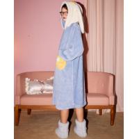 Gukoo/果壳【加绒加厚】睡衣女秋冬甜美少女连帽高级感女士家居睡袍可外穿