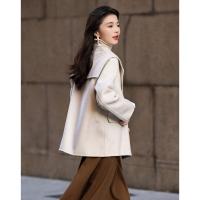 【千金玛德琳】冬季轻龄感绵羊毛顺毛呢舒适遮肉大廓形大衣女外套