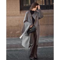 【轻盈衣橱】冬季静奢老钱围巾式绵羊毛高保暖舒适藏肉好搭长外套