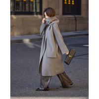 【轻盈衣橱】冬季静奢老钱围巾式绵羊毛高保暖舒适藏肉好搭长外套