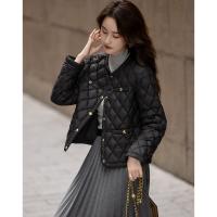 【千金玛德琳】24冬小香风轻薄云朵90鸭绒粗花呢遮肉羽绒服女