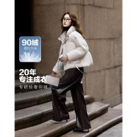 【云朵泡芙】冬50D棉感仿记忆90鸭绒橡筋A字短款女式羽绒服