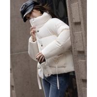 【云朵泡芙】冬50D棉感仿记忆90鸭绒橡筋A字短款女式羽绒服
