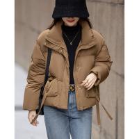 【云朵泡芙】冬50D棉感仿记忆90鸭绒橡筋A字短款女式羽绒服