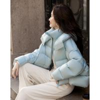 【云朵漫游】冬季加厚保暖90鸭绒连帽面包服短羽绒服女气质外套