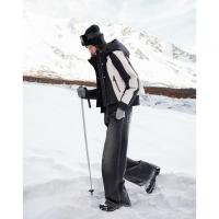 【北欧棉三防系统】冬季户外撞色90鸭绒连帽短款羽绒保暖外套女