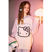【Gukoo果壳】HelloKitty系列冬季睡衣女半边绒保暖女士家居服套装