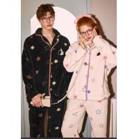 Gukoo/果壳睡衣女冬派对小狗系列长袖情侣家居服套装