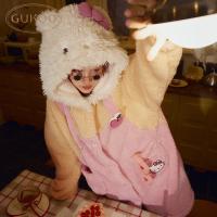 Gukoo/果壳睡衣女冬季三丽鸥联名新款保暖可爱女士家居服套装D
