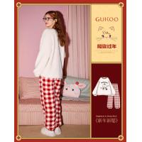 Gukoo/果壳【红运特辑】MIKKO系列睡衣女秋冬蛇年本命年加厚北极绒外穿