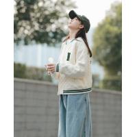 2024冬季女菱形格棒球服棉衣减龄学院风韩版休闲百搭时尚潮流