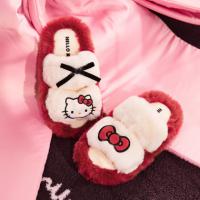 【HelloKitty红品特辑】拖鞋女冬毛毛拖可外穿居家拖鞋