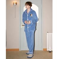 【原创派对小狗】睡衣男士冬季长袖简约可外穿加绒加厚家居服套装