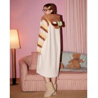 Gukoo/果壳【加厚北极绒】睡衣女秋冬加厚款连帽甜美少女感家居睡袍可外穿