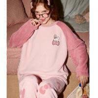 Gukoo/果壳【甜美女孩可外穿】睡衣女秋冬厚款珊瑚绒女士家居服高级感套装