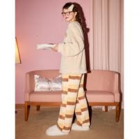 Gukoo/果壳【MIKKO系列】睡衣女秋冬加厚北极绒少女圆领可外家居服套装