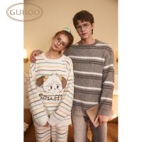 Gukoo/果壳睡衣男秋冬舒适保暖雪尼尔男家居套装可外穿S724416211601
