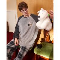 【原创IP】睡衣男冬季厚款珊瑚绒保暖柔软手感家居服套装可外穿