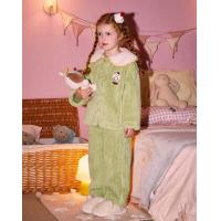 【MIKKO联名】女童睡衣秋冬加绒加厚开衫舒棉绒家居服套装