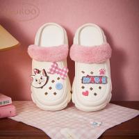 果壳拖鞋女夏季玛丽猫联名厚底增高洞洞鞋eva防滑外穿凉拖鞋