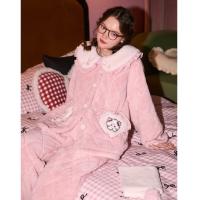 【MIKKO系列】睡衣女冬三层夹棉卡通女士家居服套装可外穿