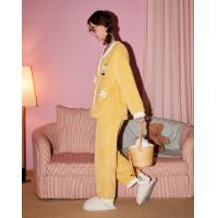 【MIKKO联名】睡衣女秋冬加绒加厚开衫舒棉绒女士家居服套装