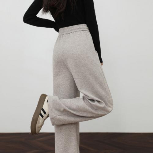 【梨形随便穿】冬季云感舒适高腰抽绳松紧弯刀裤弹力遮肉休闲裤女