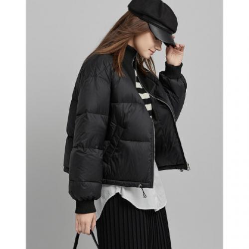 【踏雪而行】冬季款立领90鸭绒户外长袖羽绒服女短款