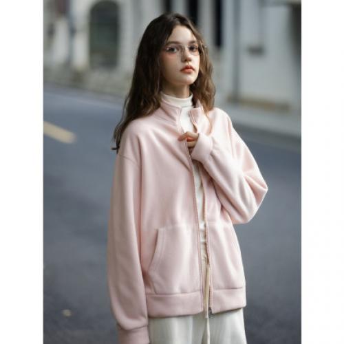 唐狮2026秋冬季立领短款外套女净色简约风时尚宽松早秋穿搭韩系