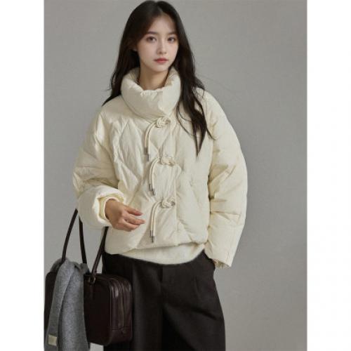 唐狮2026秋冬款羽绒服女款短款女立领新中式短款羽绒服高级感