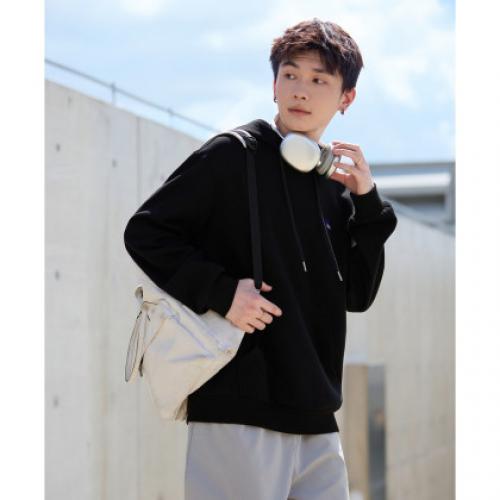 唐狮秋冬新款卫衣男士连帽衫美式青少年外套上衣外套加绒潮流