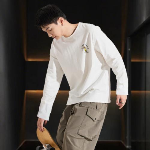 【史努比联名款】唐狮2026情侣圆领长袖T恤卡通印花设计感超好看