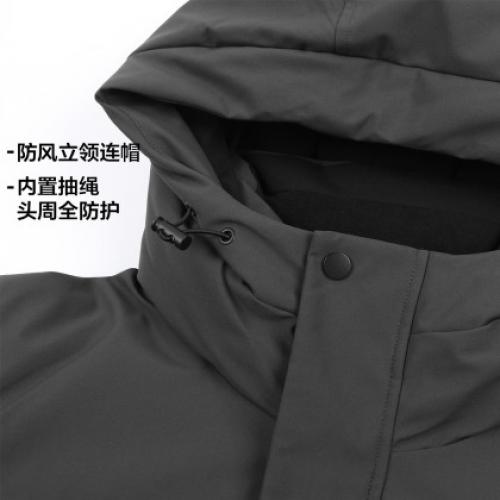 唐狮2026冬季短款工装羽绒服男小众设计感时尚灰色简约风羽绒外套