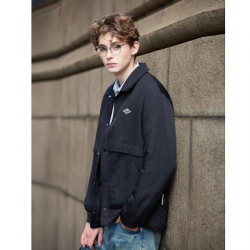 唐狮2026秋冬季短款棉衣男翻领帅气保暖防寒休闲风宽松男装时尚