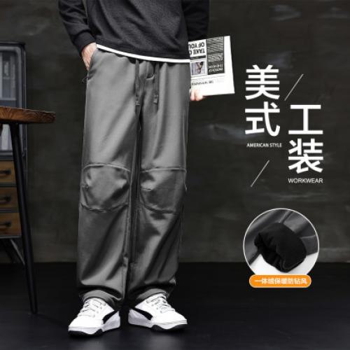 唐狮2026秋冬新款男休闲裤宽松直筒休闲长裤韩系潮流男裤韩版